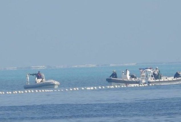 South China Sea Tension Rises as China Installs Floating Barrier