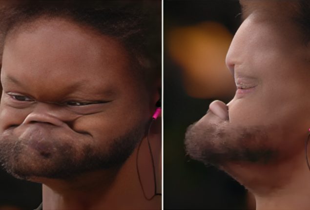 World record-breaking gurning ability by an Instagram star