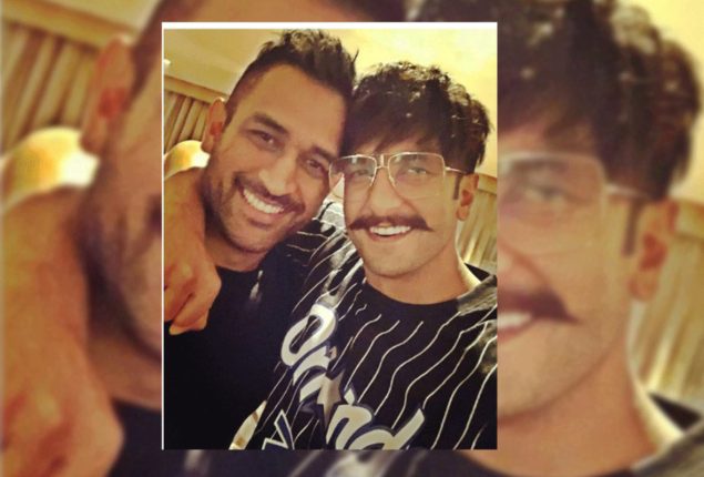 Viral Post: Ranveer Singh kissing MS Dhoni on the cheek amuses people