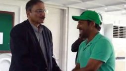 PCB Chairman Zaka Ashraf Meets with Sarfaraz Ahmed