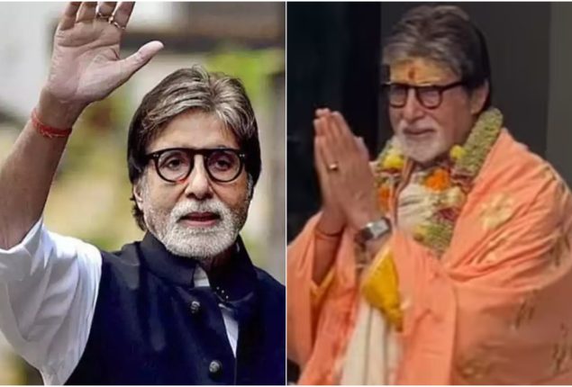 Amitabh Bachchan Showered with Flowers by Fans on Birthday