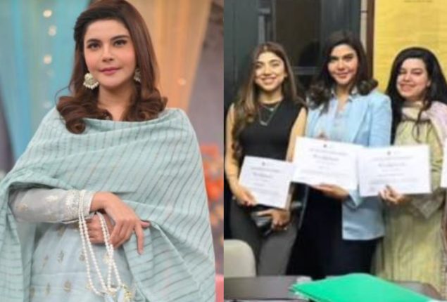 Nida Yasir Graduates from Fashion Design Course
