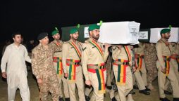 Funeral prayers of troops martyred in Khyber clash offered