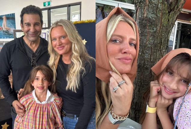 Wasim Akram’s wife Shaniera Akram shares beautiful family pictures