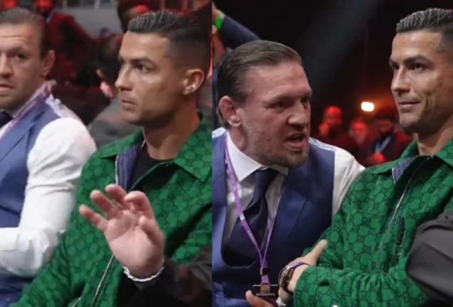 WATCH: Awkward interation between Ronaldo and McGregor