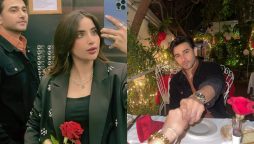 Saboor Aly shares gorgeous pictures from Valentine’s dinner