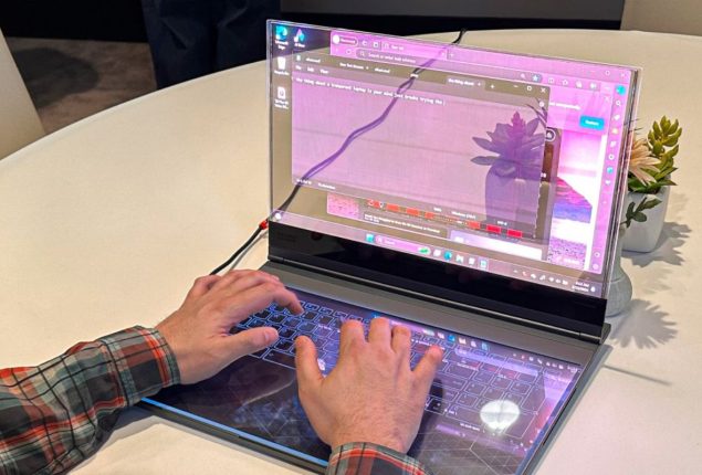 Lenovo Introduces World’s First See-Through Laptop at MWC