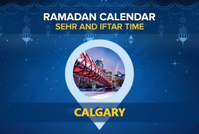 Calgary Ramadan Calendar 2024: Sehri & Iftar timing Calgary