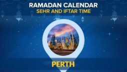 Perth Ramadan Calendar 2024: Sehri & Iftar timing Perth