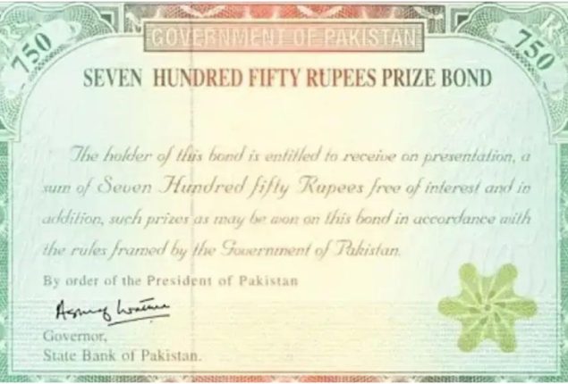 Rs750 prize bond draw list