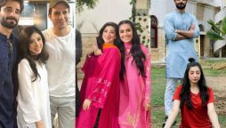 Ayeza khan and Mariyam Nafees shared BTS pictures from “Jaan E Jahan”