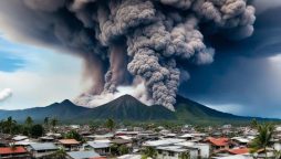 Philippine releases alert in city after Volcano explosive eruption