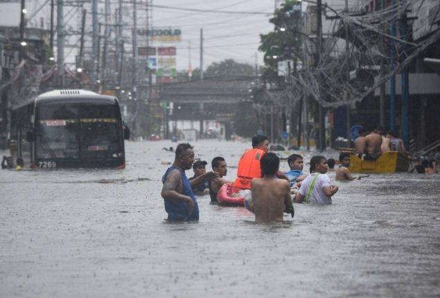Marcos calls out climate change for recent Fatal flooding in Manila