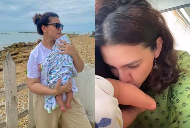Zara Noor Abbas Shares Heartwarming Video With Newborn Daughter