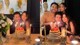 Ali Ansari celebrates joyful birthday bash with wife Saboor Aly and friends