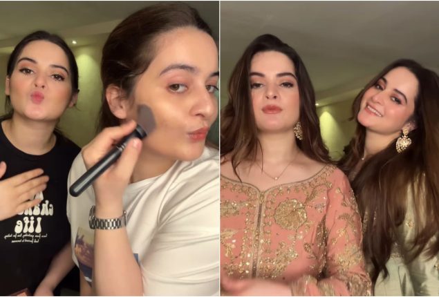 Aiman and Minal Khan’s Easy Makeup Tutorial Goes Viral