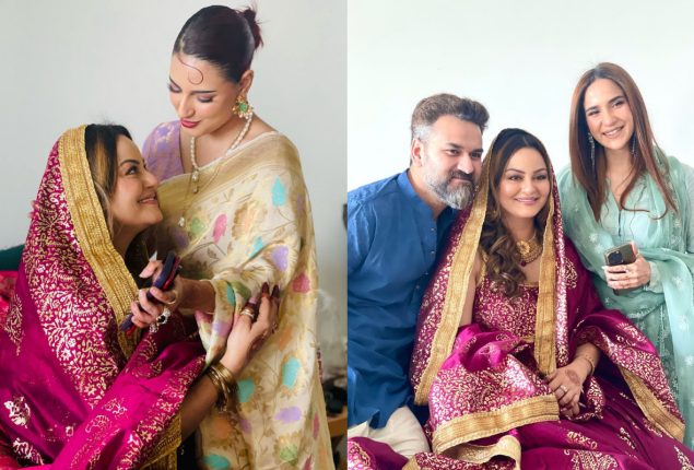 Juvaria Abbasi shared fairytale Nikkah pictures with her loved ones