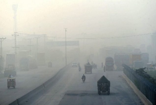 Lahore ranked first in global air pollution