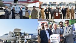 NDMA dispatches relief consignments for Gaza, Lebanon