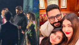 Abhishek Bachchan protects Aishwarya Rai as they arrive for Aaradhya’s special day