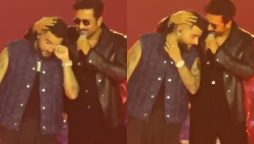 Vicky Kaushal’s heartfelt tribute to Karan Aujla’s late parents makes singer emotional