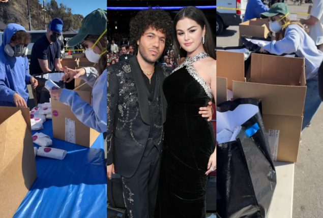 Selena Gomez, Benny Blanco join LA wildfire relief efforts, distribute food to frontline workers