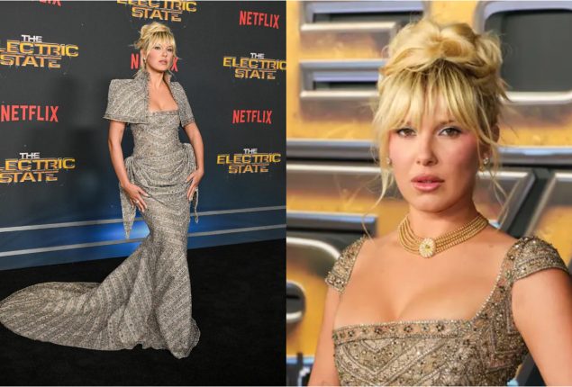 Millie Bobby Brown responds to criticism over her blonde look at “The Electric State” Premiere