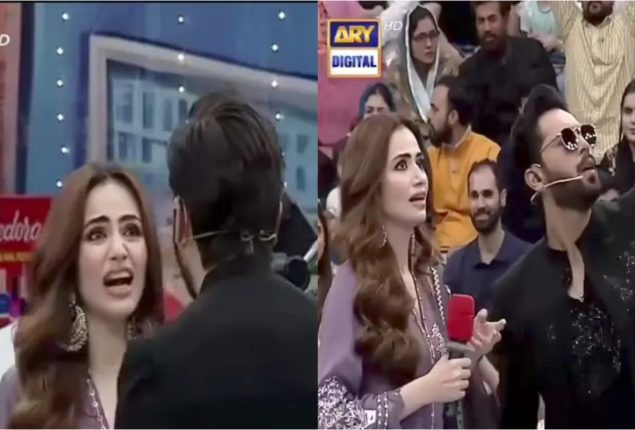 Fahad Mustafa’s witty remark about Sana Javed sparks laughter on “Jeeto Pakistan League”