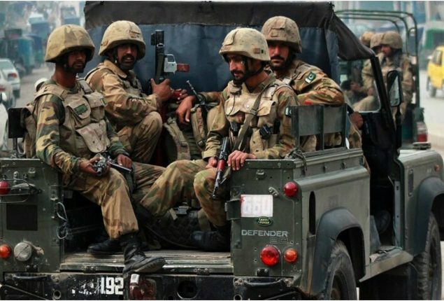 Two soldiers martyred, nine terrorists killed in two separate KP IBOs