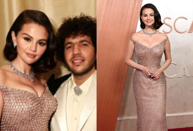 Benny Blanco says Selena Gomez deserves a medal for carrying 35-Pound Oscars dress