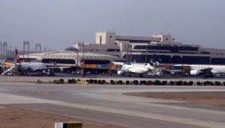 Loader vehicle crashes into parked cargo plane at Karachi Airport