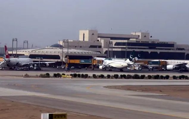 Loader vehicle crashes into parked cargo plane at Karachi Airport