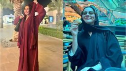 After performing Hajj, Hania Aamir travels through Saudi Arabia