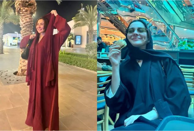 After performing Hajj, Hania Aamir travels through Saudi Arabia