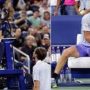Medvedev’s US open exit ends in racket-smashing outburst