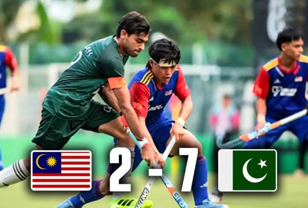 Pakistan Juniors crush Malaysia 7-2 in Sultan of Johor Cup opener