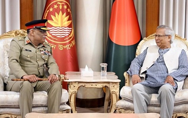 Chairman Joint Chiefs of Staff Committee General Sahir Shamshad Mirza visits Bangladesh, ISPR