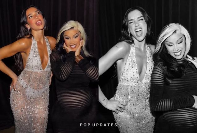 Dua Lipa turns up the heat in glamorous new photos with Cardi B