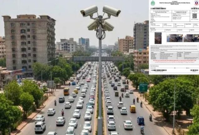 Biggest e-challan issued over major traffic violations in Karachi
