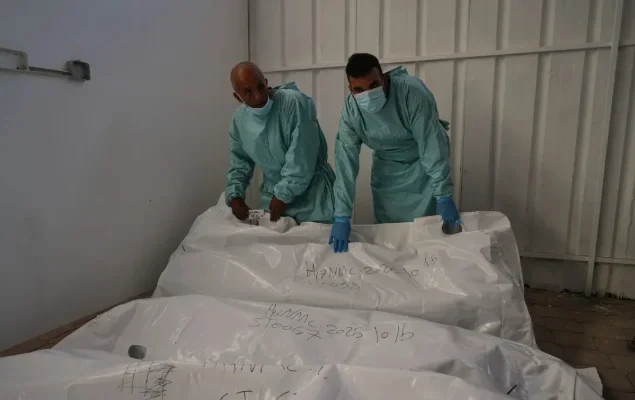 Israel returns 30 bodies of slain Palestinians as new strikes hit Gaza