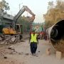 University Road closure for K-IV water pipeline project in Karachi
